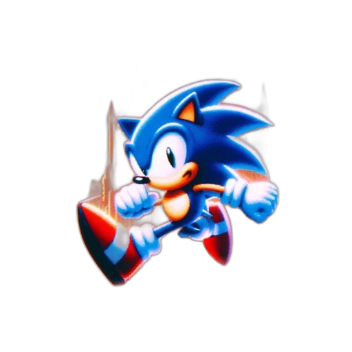 weapon, animal, staff, pixel art, 3d render, concept art, vaporwave, blue transparent PNG cut-out