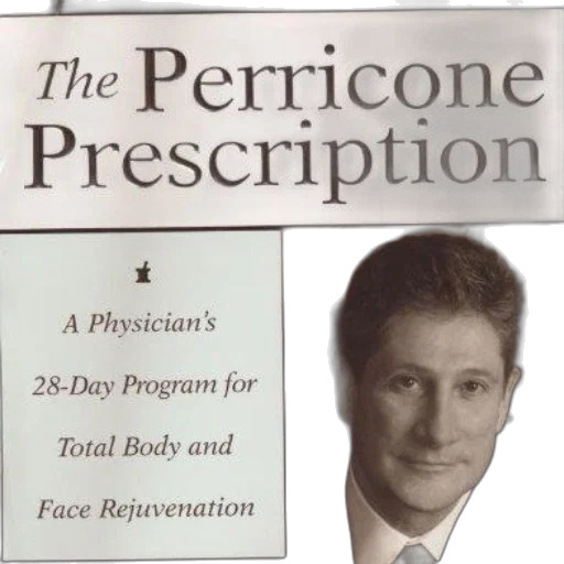face, perricone, prescription, book, cover, featuring, black, white transparent PNG cut-out