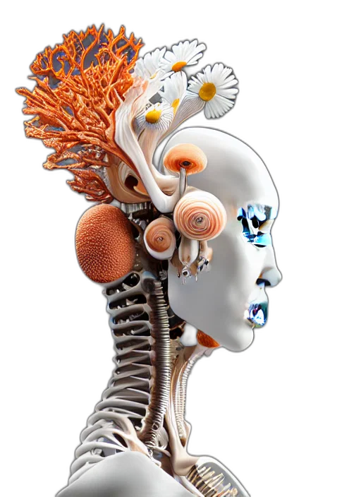 mask, jewelry, robot, staff transparent PNG cut-out