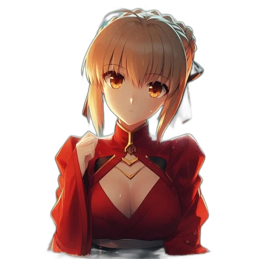 staff, dress, face, dragon, anime, fantasy art, pixel art, concept art transparent PNG cut-out