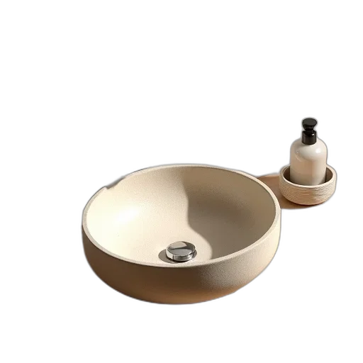 jewelry, crown, furniture, 3d render, earth tones, modern, bathroom, sink transparent PNG cut-out