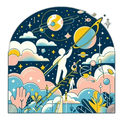 jacket, staff, umbrella, dress, concept art, cartoon, fantasy art, pixel art transparent PNG cut-out