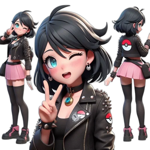 jacket, staff, concept art, anime, cartoon, 3d render, dark, monochrome transparent PNG cut-out