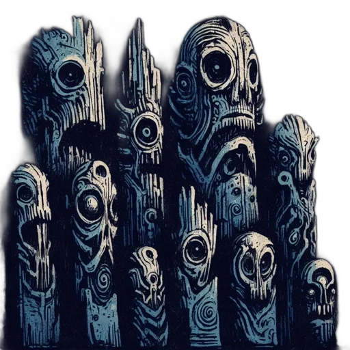 mask, crown, face, creature, concept art, fantasy art, 3d render, comic book art transparent PNG cut-out