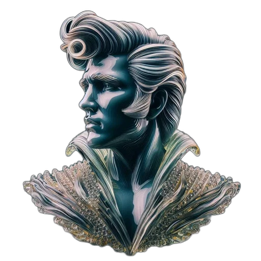 face, crown, hair, jewelry, fantasy art, photorealistic, 3d render, comic book art transparent PNG cut-out