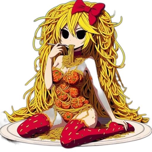 food, dress, pixel art, anime, cartoon, concept art, animated, character transparent PNG cut-out