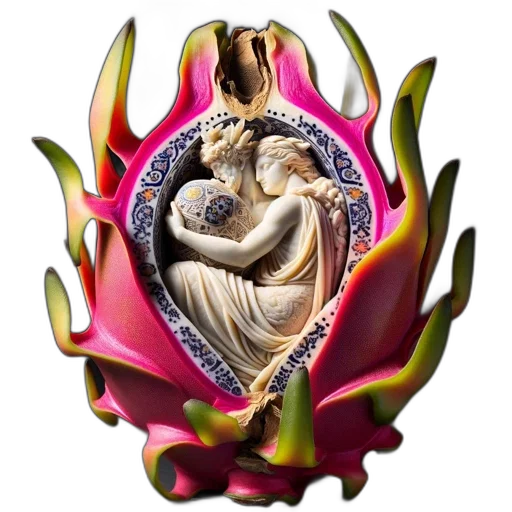 jewelry, flower, crown, dragon, 3d render, photorealistic, fantasy art, fire transparent PNG cut-out