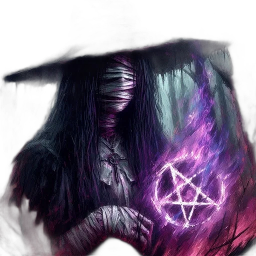 mask, umbrella, hat, staff, fantasy art, concept art, photorealistic, pixel art transparent PNG cut-out