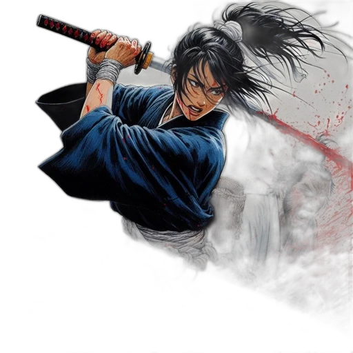 sword, weapon, staff, comic book art, fantasy art, concept art, anime, war-torn transparent PNG cut-out
