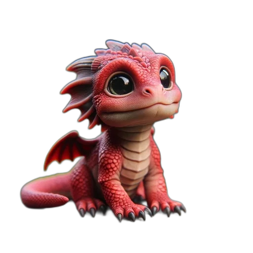 dragon, creature, animal, 3d render, concept art, fantasy art, photorealistic, life-sized transparent PNG cut-out