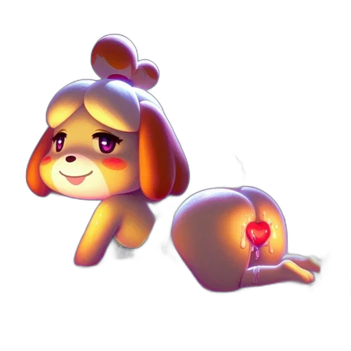 staff, animal, creature, concept art, pixel art, 3d render, watercolor, golden transparent PNG cut-out