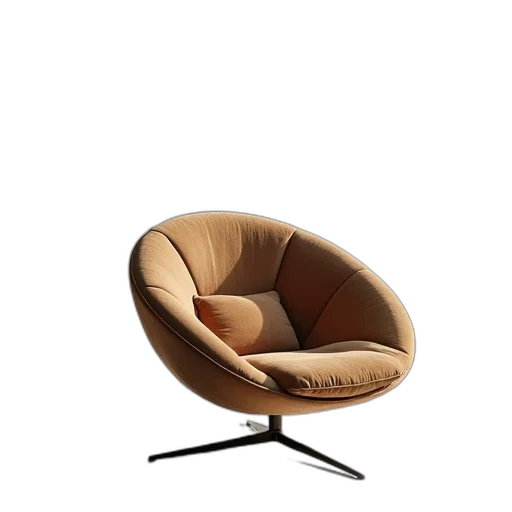 furniture, hair, 3d render, earth tones, image, orbit, chair transparent PNG cut-out