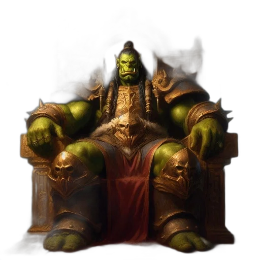 crown, staff, concept art, fantasy art, 3d render, photorealistic, green, imposing transparent PNG cut-out