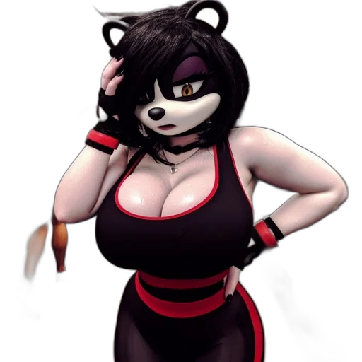 staff, dress, mask, animal, concept art, pixel art, comic book art, 3d render transparent PNG cut-out