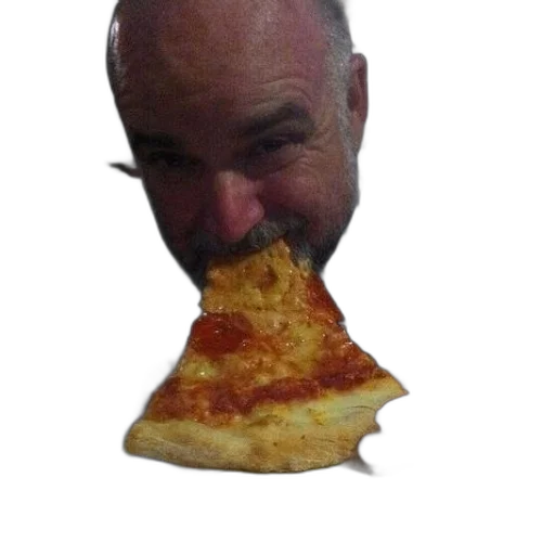 food, face, animal, weapon, photorealistic, man, eating, slice transparent PNG cut-out