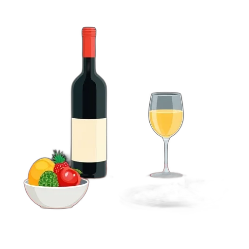 food, bottle, 3d render, photorealistic, pixel art, concept art, stylized, illustration transparent PNG cut-out