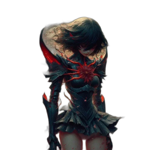 mask, dress, creature, face, concept art, fantasy art, comic book art, cyberpunk transparent PNG cut-out