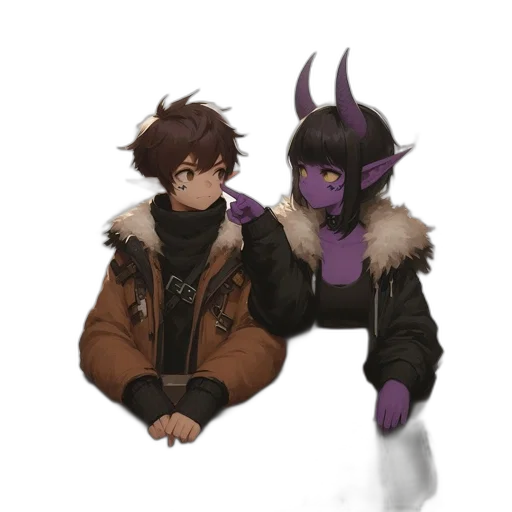 jacket, mask, dragon, creature, concept art, fantasy art, pixel art, watercolor transparent PNG cut-out