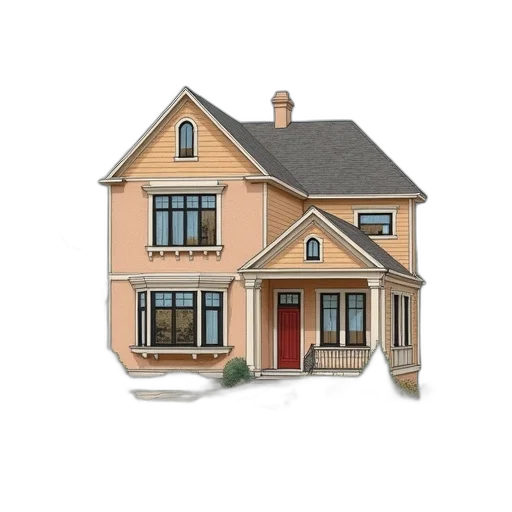 building, 3d render, photorealistic, concept art transparent PNG cut-out