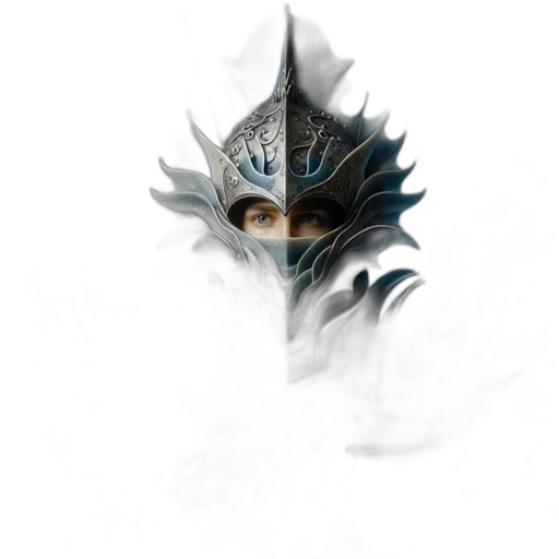 mask, dragon, face, sword, fantasy art, concept art, pixel art, photorealistic transparent PNG cut-out