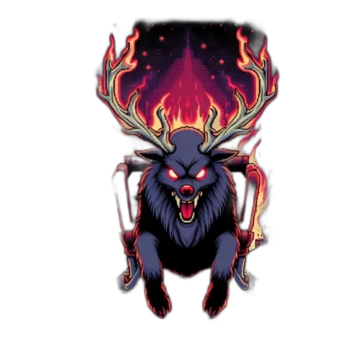 creature, dragon, crown, animal, concept art, fantasy art, pixel art, comic book art transparent PNG cut-out