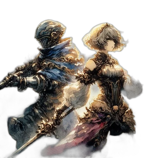 sword, weapon, concept art, fantasy art, watercolor, 3d render, golden, monochrome transparent PNG cut-out
