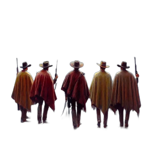 staff, hat, jacket, weapon, concept art, oil painting, pixel art, fantasy art transparent PNG cut-out