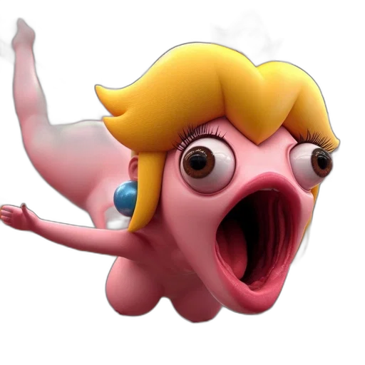 creature, animal, face, mask, 3d render, concept art, photorealistic, cartoon transparent PNG cut-out