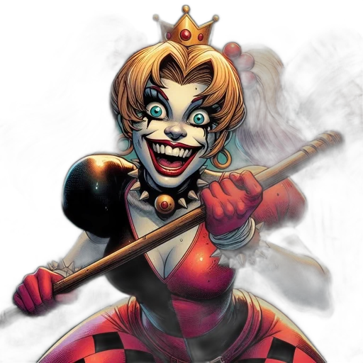 crown, staff, comic book art, concept art, fantasy art, cartoon, animated, character transparent PNG cut-out