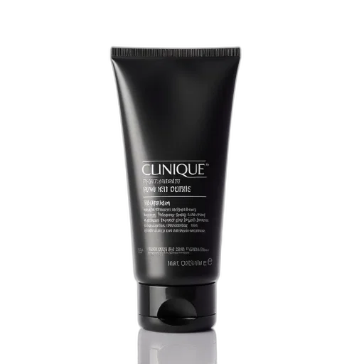 black, tube, clinique, skin, supplies, men, displayed, against transparent PNG cut-out