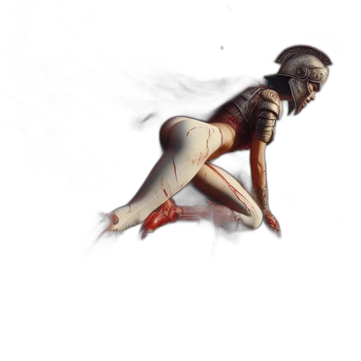 staff, concept art, fantasy art, photorealistic, comic book art, red, fierce, woman transparent PNG cut-out