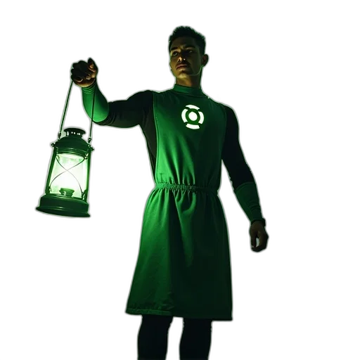 staff, bottle, dress, food, concept art, comic book art, 3d render, green transparent PNG cut-out