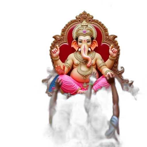 concept art, 3d render, photorealistic, fantasy art, vibrant, scene, hindu, festival transparent PNG cut-out