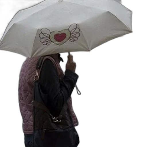 umbrella, jacket, hat, staff, photorealistic, 3d render, concept art, rain transparent PNG cut-out