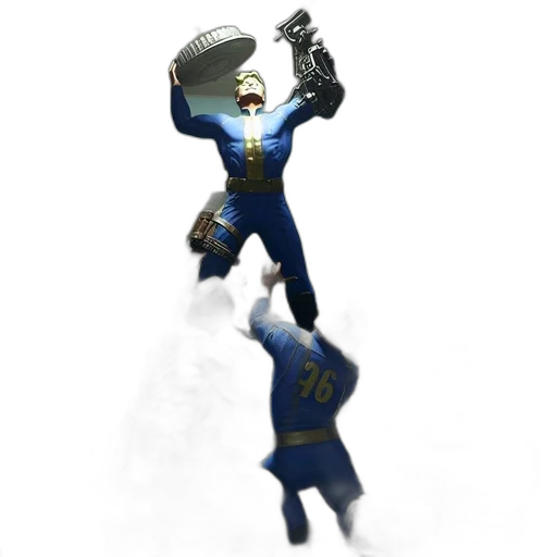 staff, robot, sword, crown, 3d render, concept art, pixel art, fantasy art transparent PNG cut-out
