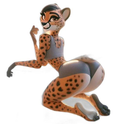 animal, creature, staff, 3d render, concept art, cartoon, fantasy art, animated transparent PNG cut-out