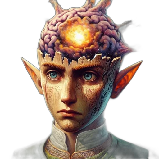 face, staff, crown, dragon, fantasy art, concept art, photorealistic, 3d render transparent PNG cut-out
