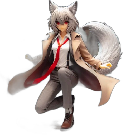 staff, jacket, concept art, fantasy art, pixel art, 3d render, monochrome, figurine transparent PNG cut-out