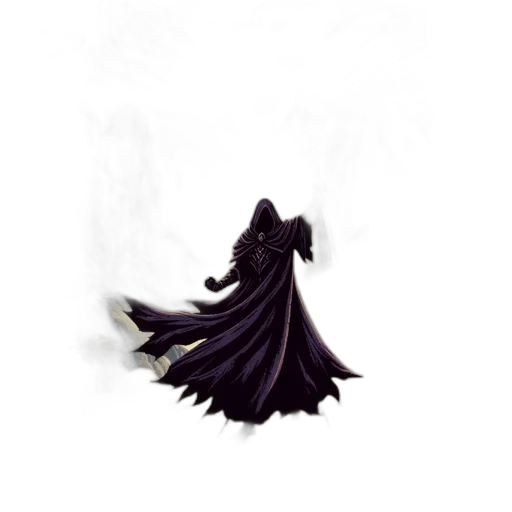 dress, mask, creature, staff, concept art, fantasy art, 3d render, pixel art transparent PNG cut-out