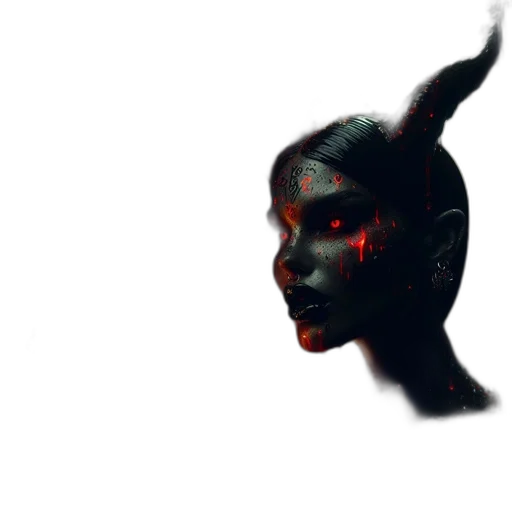mask, face, creature, crown, concept art, 3d render, photorealistic, fantasy art transparent PNG cut-out