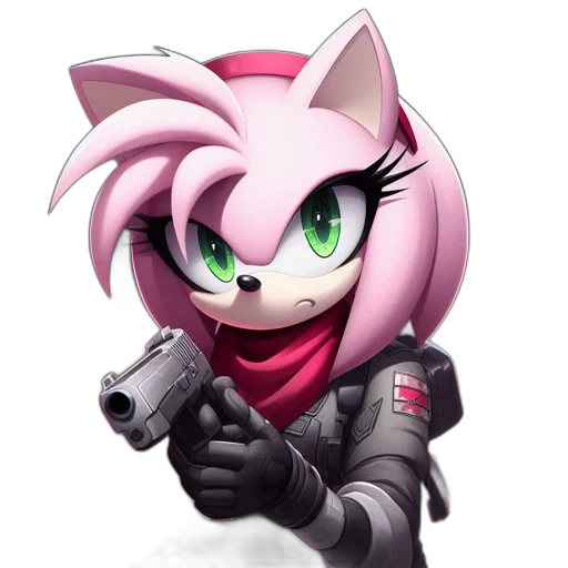 weapon, animal, jacket, staff, concept art, cyberpunk, pixel art, anime transparent PNG cut-out