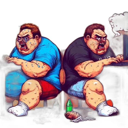 food, robot, concept art, pixel art, cartoon, photorealistic, two, comically transparent PNG cut-out