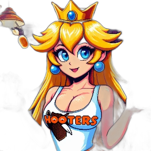 crown, staff, dress, weapon, pixel art, concept art, anime, fantasy art transparent PNG cut-out