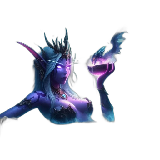 dragon, staff, mask, creature, concept art, fantasy art, 3d render, pixel art transparent PNG cut-out