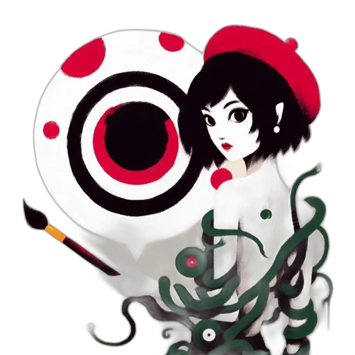 staff, mask, jewelry, umbrella, concept art, fantasy art, anime, pixel art transparent PNG cut-out