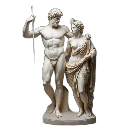 sword, 3d render, antique, marble transparent PNG cut-out