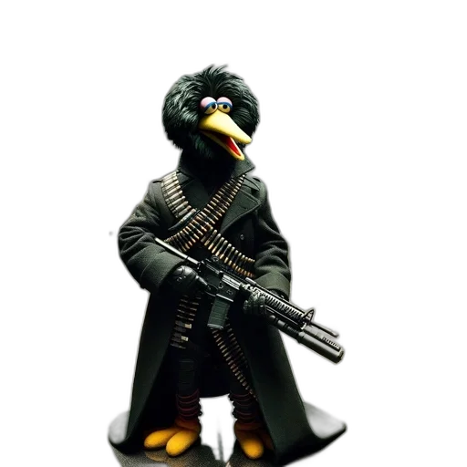 weapon, animal, staff, 3d render, concept art, pixel art, anthropomorphic, weapon-wielding transparent PNG cut-out
