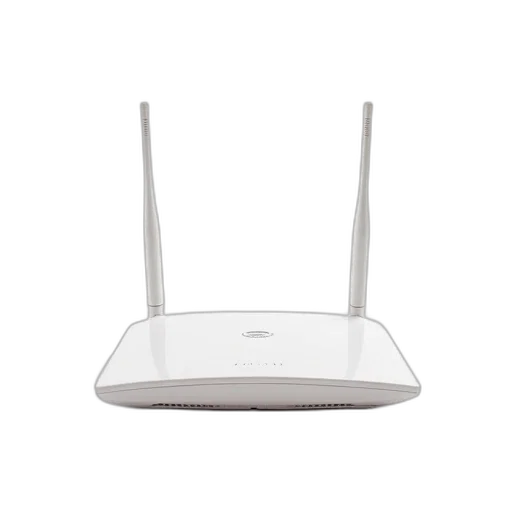white, router, two, antennas, displayed, against, background transparent PNG cut-out