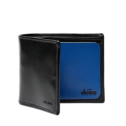 blue, black, wallet, visible, brand, logo, right, side transparent PNG cut-out