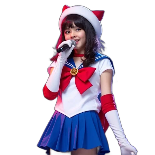 anime, concept art, cartoon, person, wearing, sailor, moon, costume transparent PNG cut-out